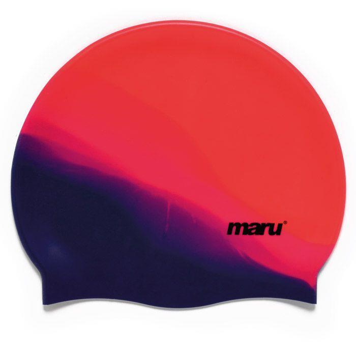 MARU Maru Silicone Swim Cap - Red/Purple