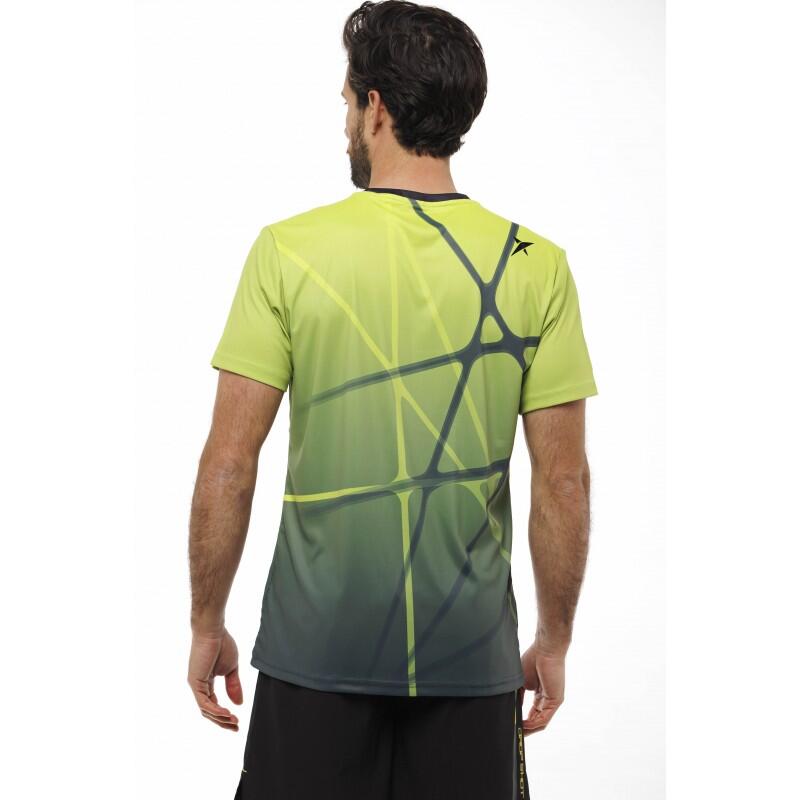 camicia da paddle tennis DROP SHOT BRUNO GREEN