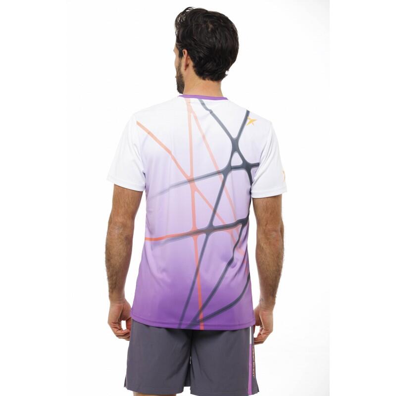 camiseta de pádel DROP SHOT BRUNO MORADO