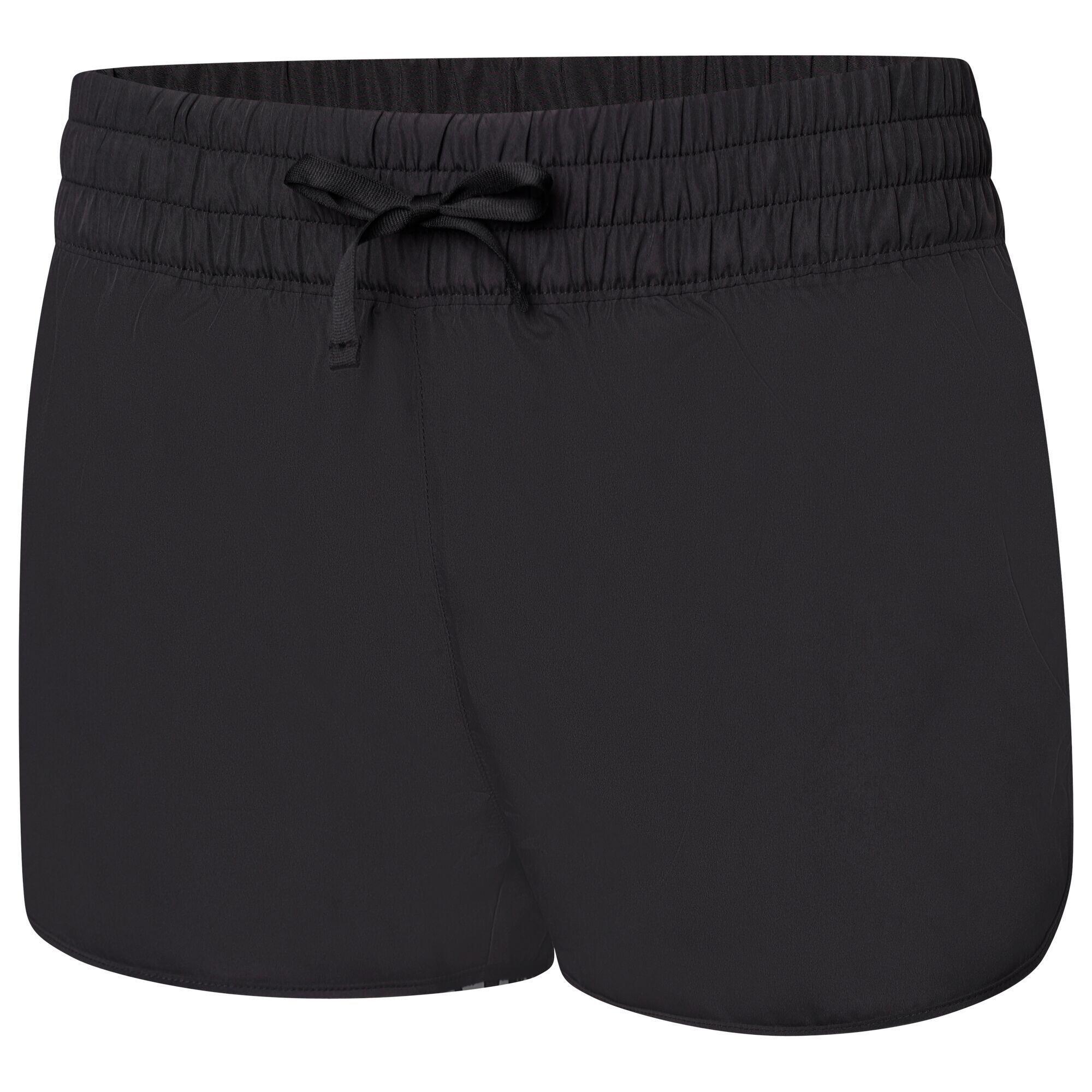 Womens/Ladies Sprint Up 2 in 1 Shorts (Black/White) 3/5
