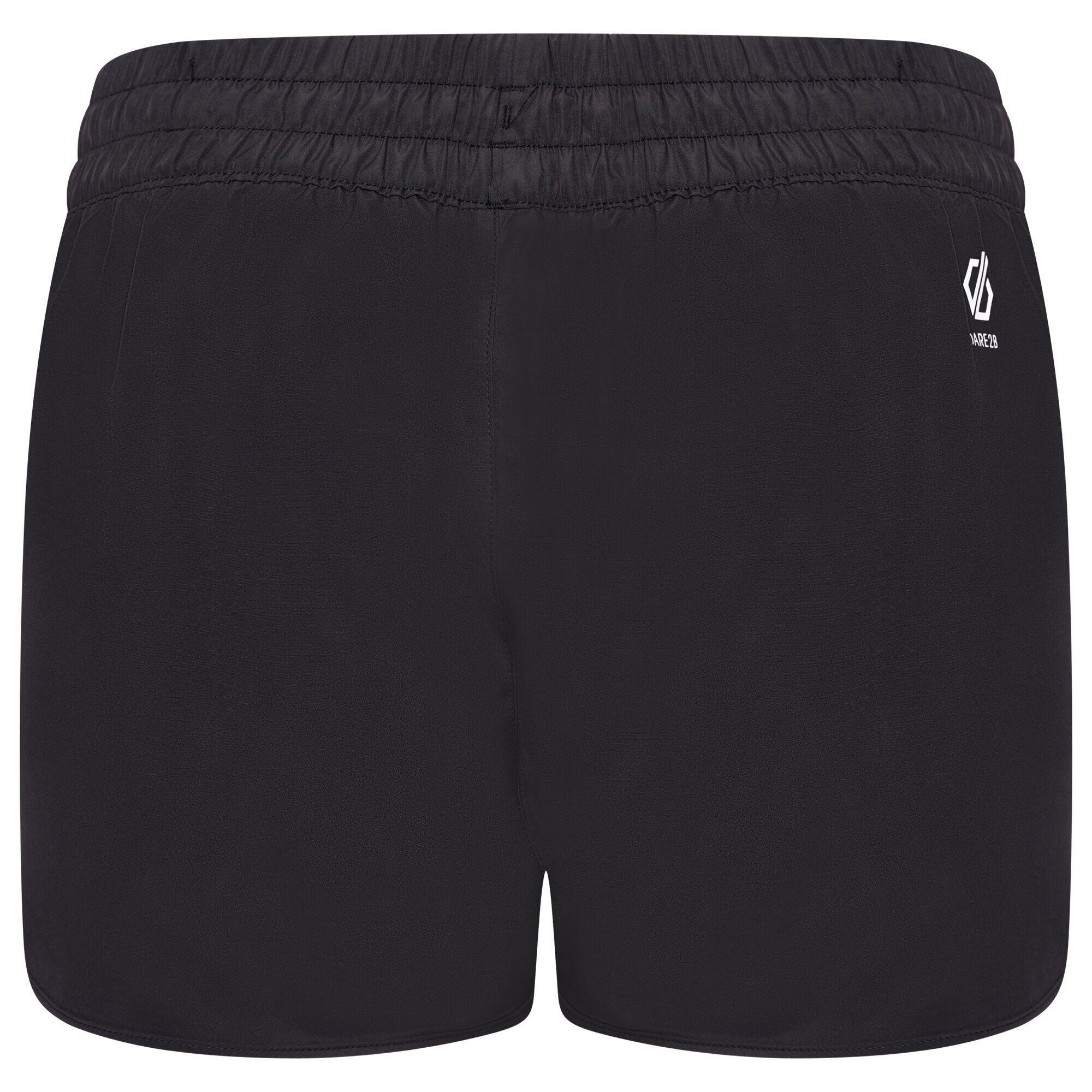 Womens/Ladies Sprint Up 2 in 1 Shorts (Black/White) 2/5