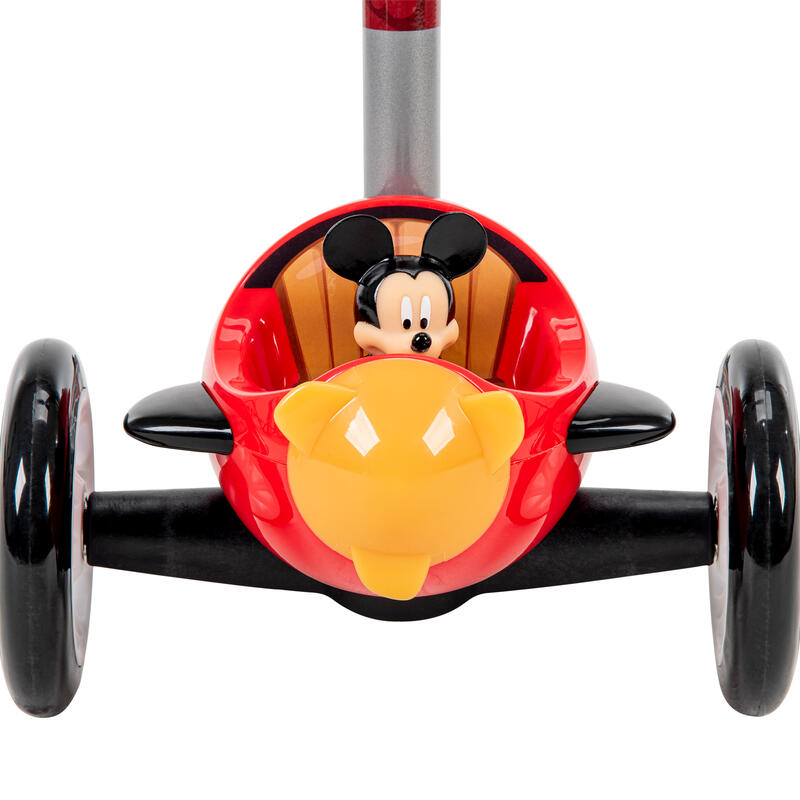 迪士尼米奇學前兒童傾斜轉向快裝滑板車
