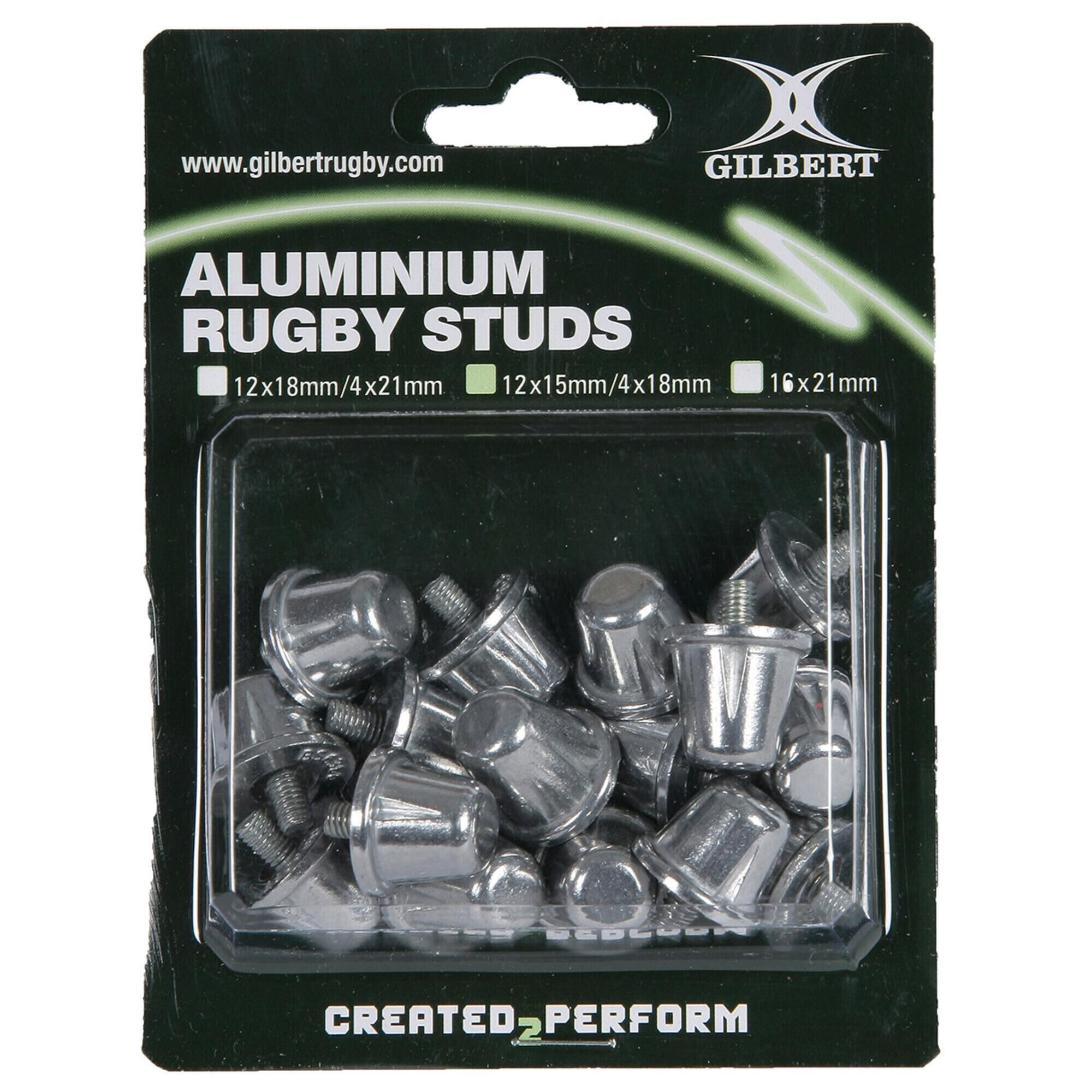 GILBERT Aluminium Studs - Silver - 15mm / 18mm - Adult