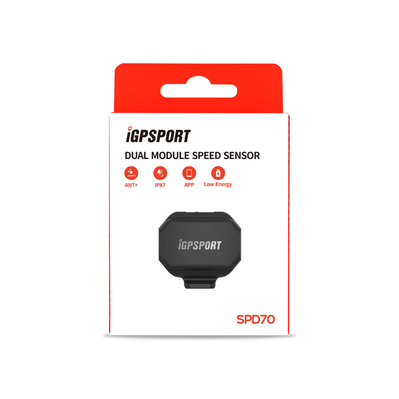 IGPsport BlueTooth e ANT+ Sensor de Velocidade de Módulo Duplo SPD70