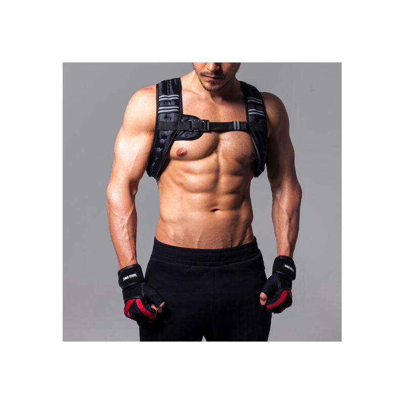 Gilet lesté de musculation Kingsbox avec capacité de poids 14 kg