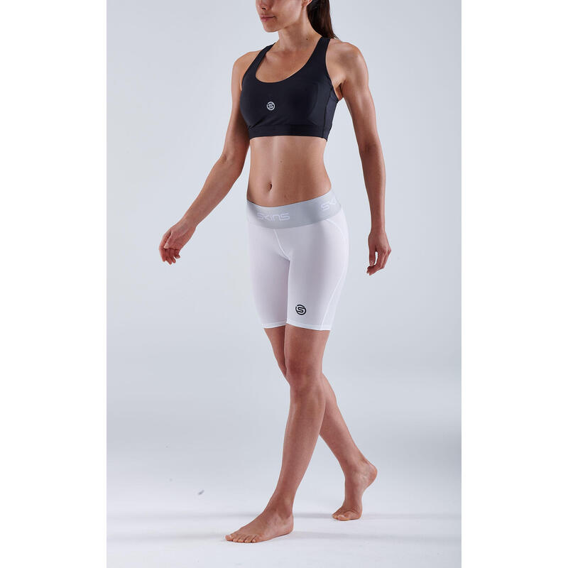SKINS Series-1 Demi-pantalon pour femme - Blanc - Taille XS