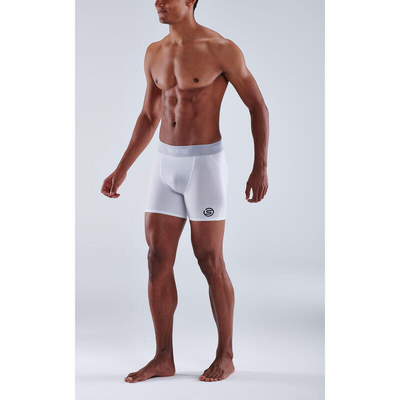 Short De Compression Court Skins Blanc