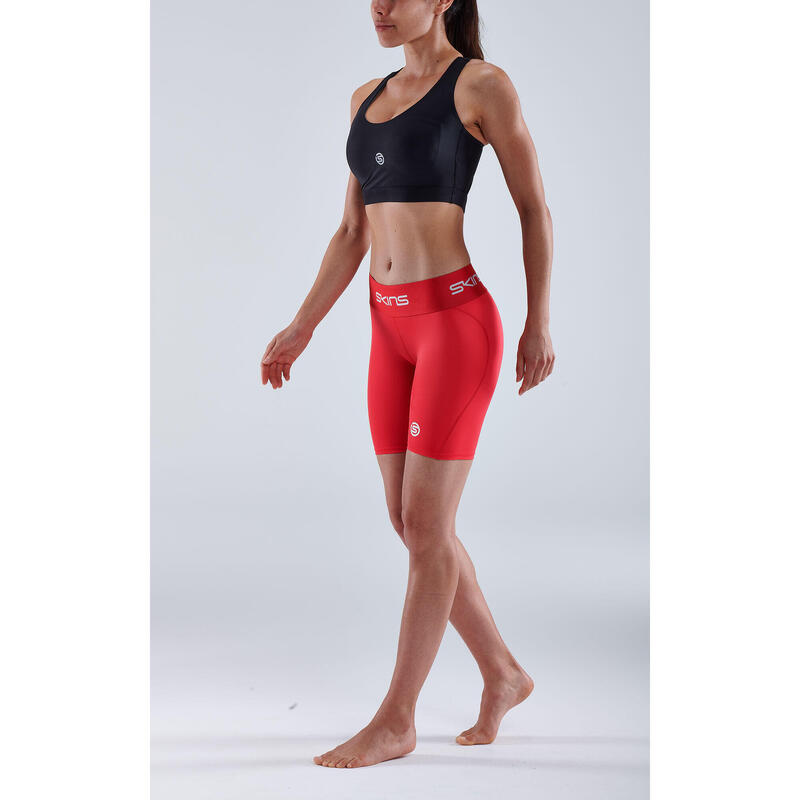 SKINS Series-1 Demi-pantalon pour femmes - Rouge - Taille XS