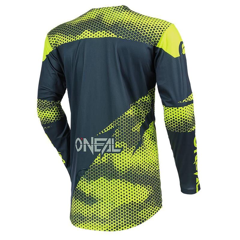 Maillot MAYHEM COVERT anthracite/jaune néon