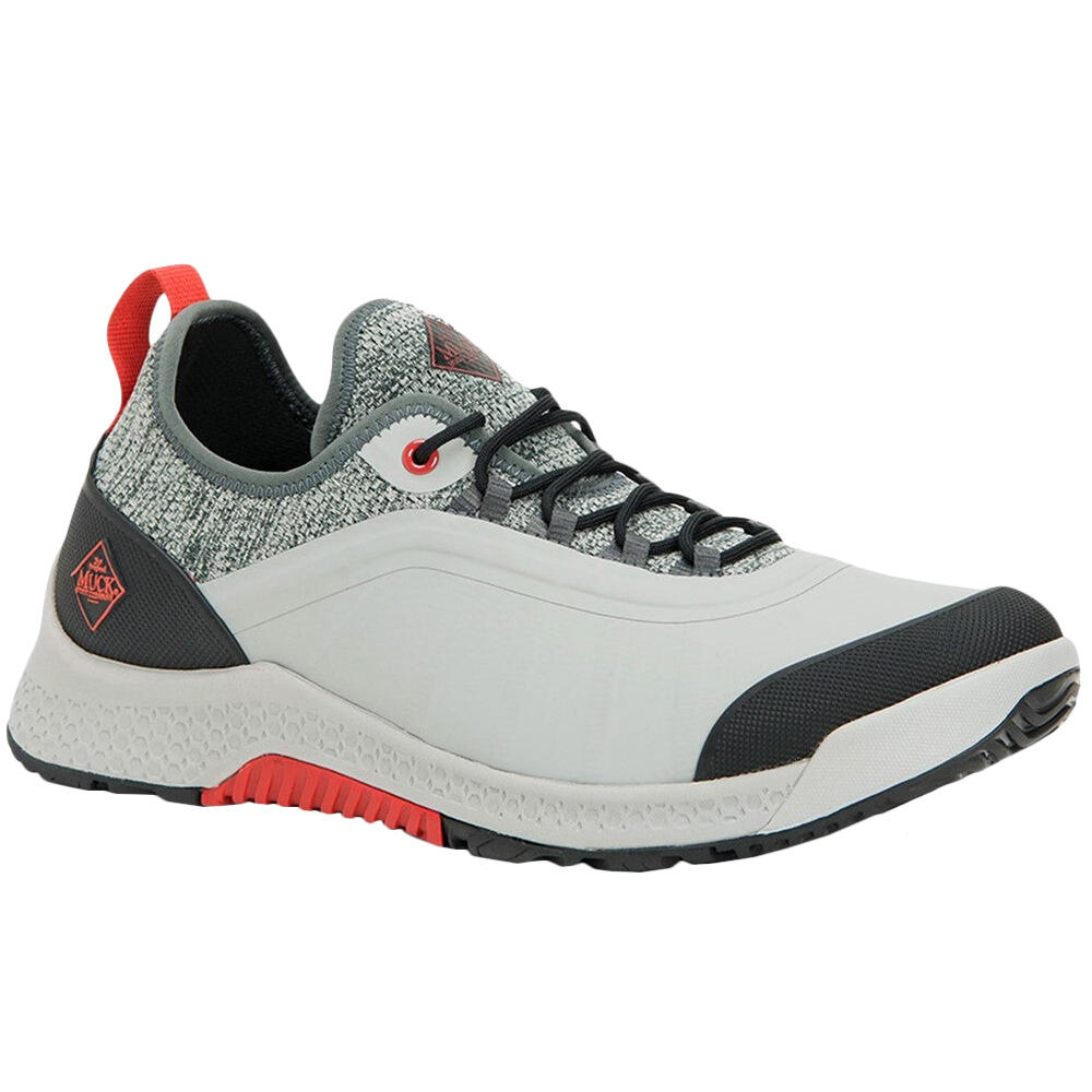 Mens Outscape Lace Trainers (Grey) 1/4