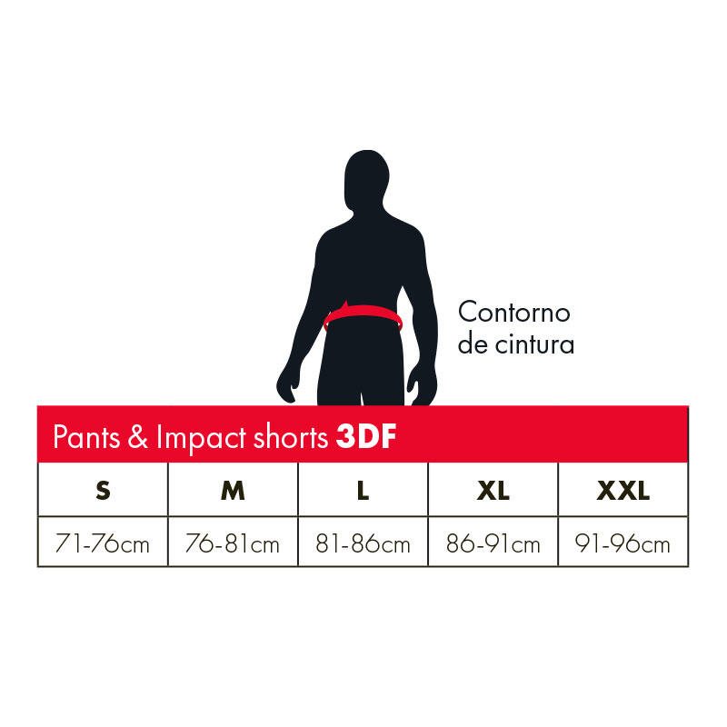 DBX 4.0 3DF Impact Shorts (w. zitkussen) - Zwart