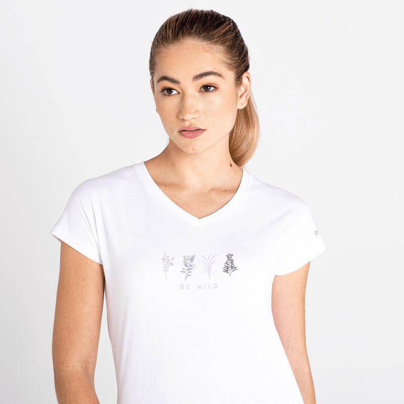 Camiseta Moments II Plantas para Mujer Blanco