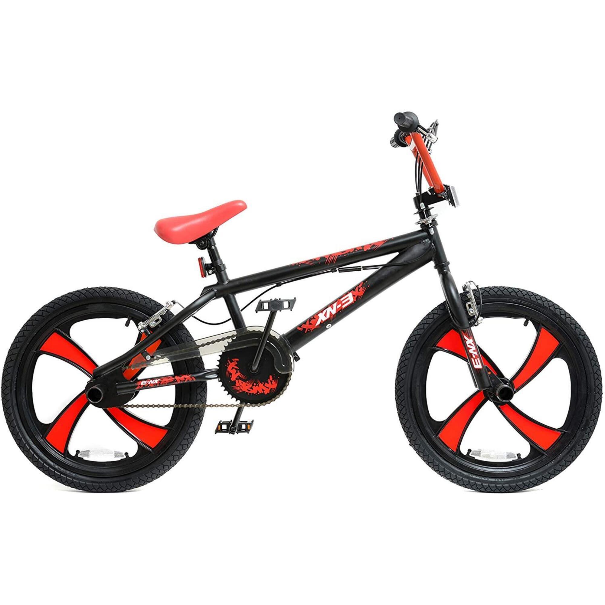XN-3-20 BMX Bike Boys Freestyle BMX - 20In MAG Wheel Gyro Black/Red 1/3