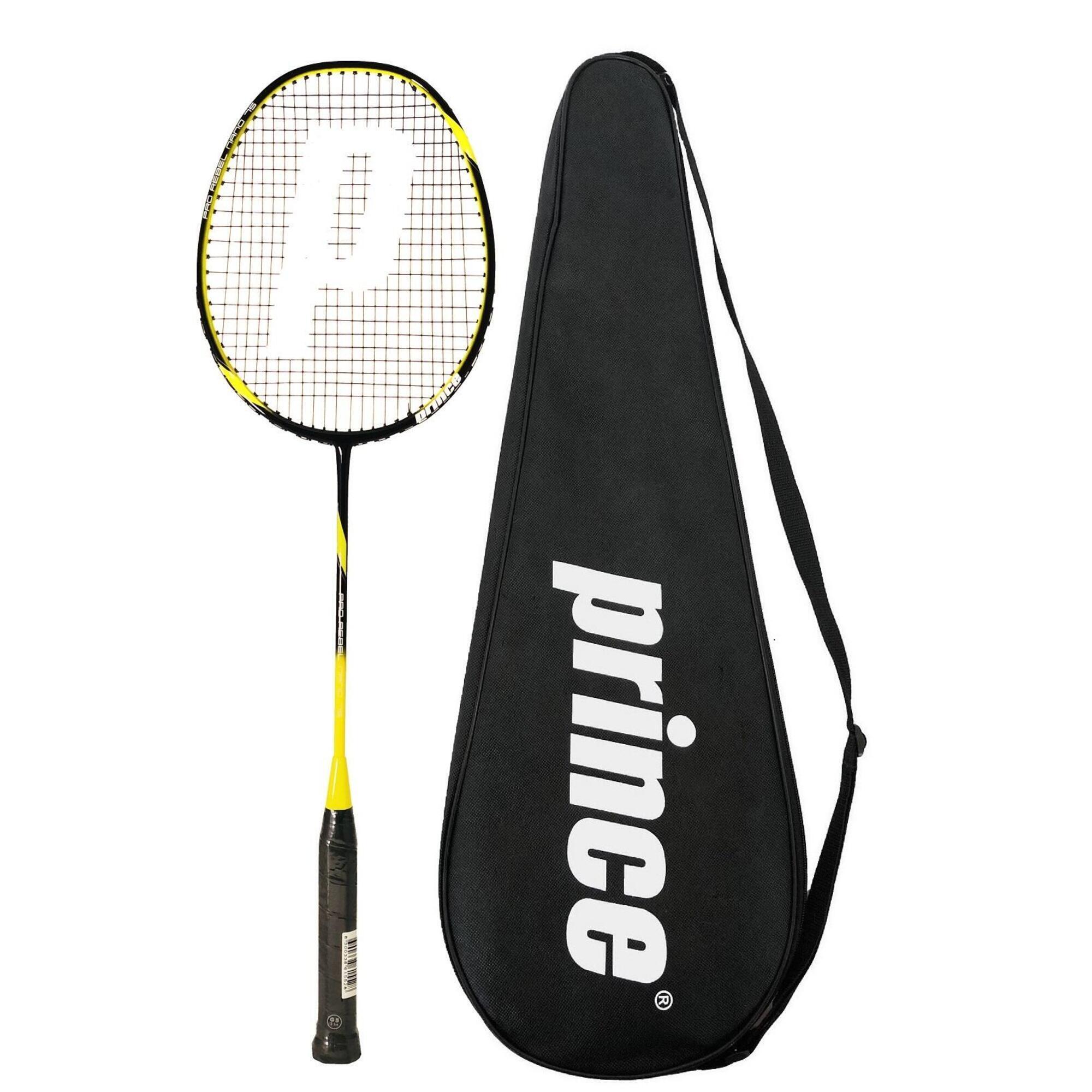PRINCE Prince Pro Rebel Nano Ti 75 Graphite Badminton Racket & Full Cover