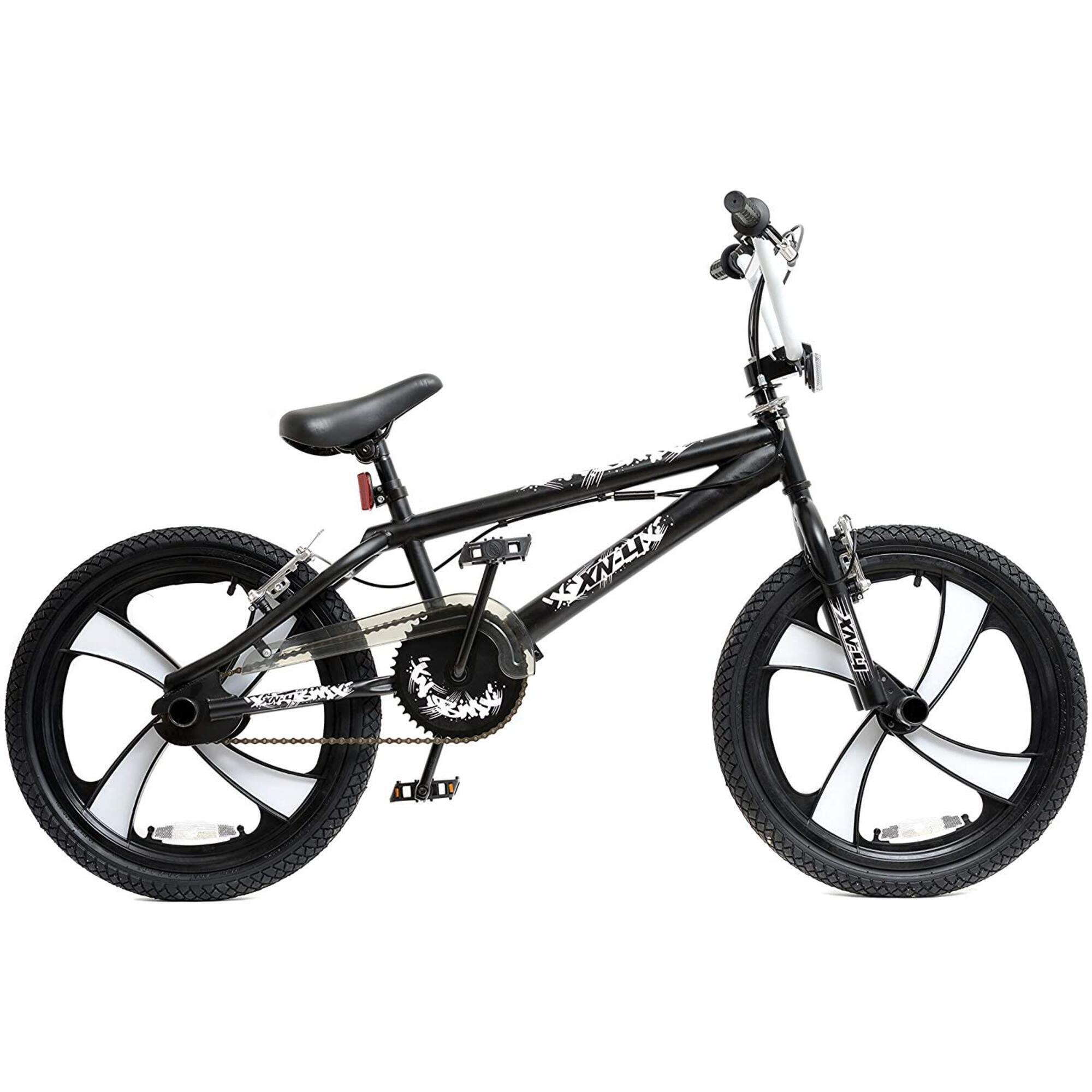 XN-4-20 BMX Bike Freestyle BMX, 20In MAG Wheel, 360 Gyro - Black/White 1/2