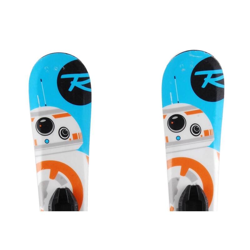 TWEEDEHANDS - Rossignol Star Wars Baby Junior Gebruikte Ski + Bindingen - GOEDE