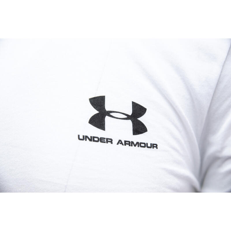 T-shirt Under Armour Sportstyle, Blanc, Hommes