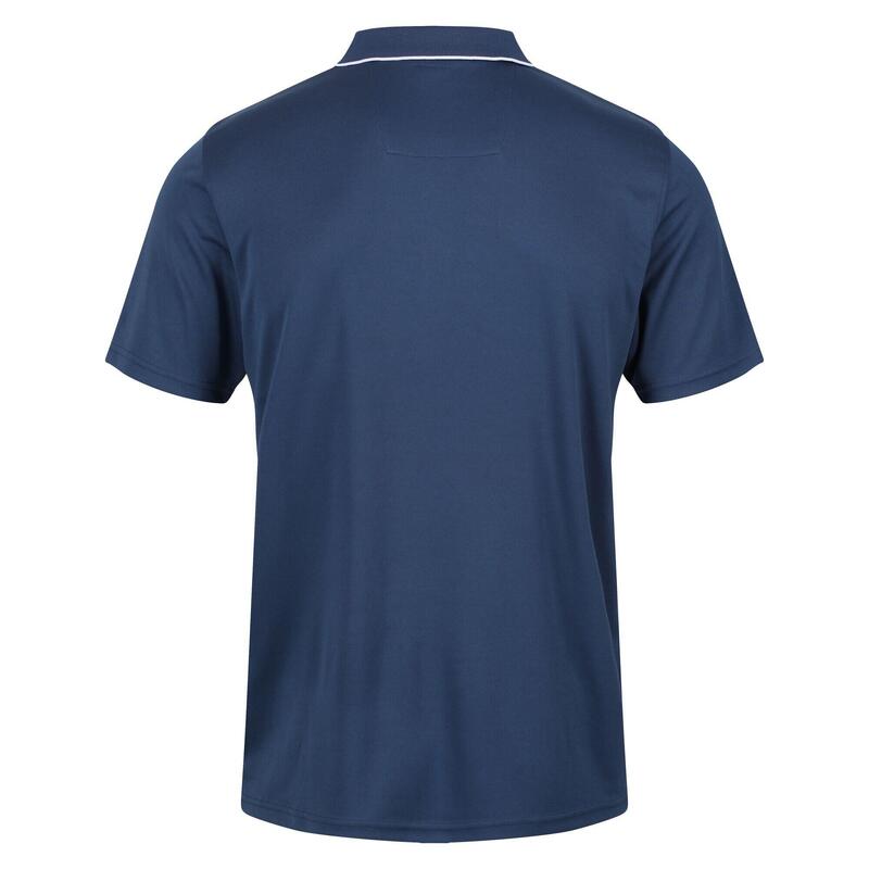 Maverik V Kurzärmeliges Walking-Poloshirt für Herren - Mittleres Marineblau