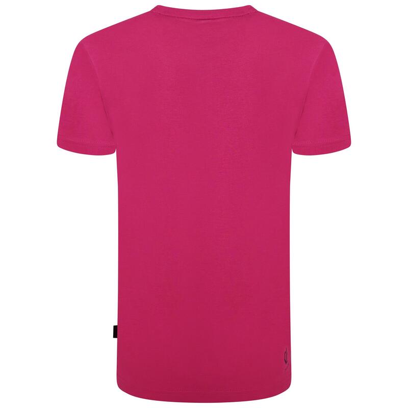 T-shirt de randonnée garçon Q-Wick Dare 2b Rightful Technology, fuchsia