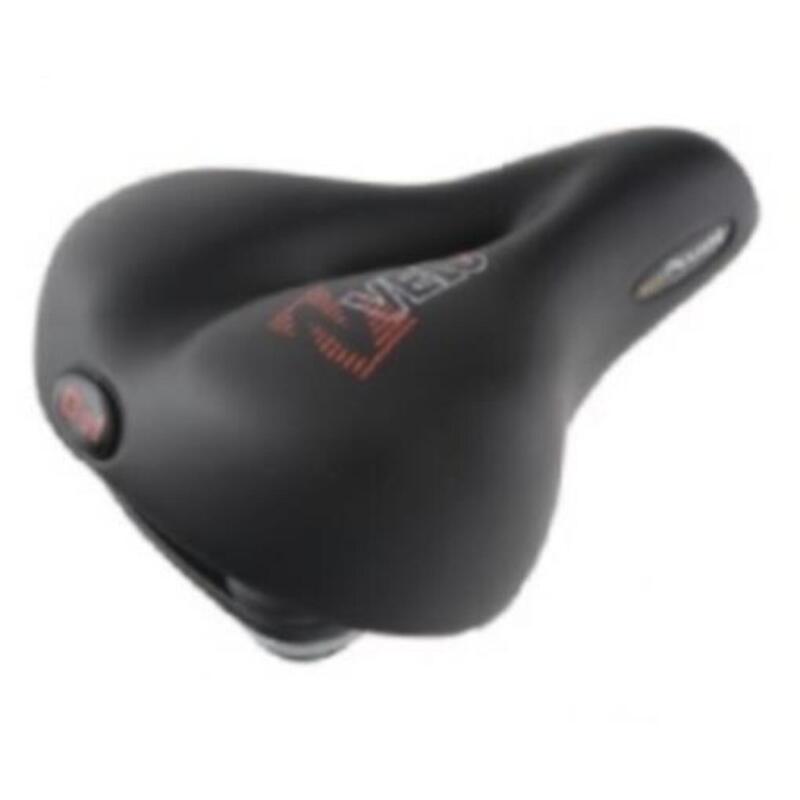 Velo SELLE GEL ELASTO PELUCHE FEMME NOIR (VACUUM TECHNOLOGY)