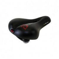 Velo SELLE GEL ELASTO PELUCHE FEMME NOIR (VACUUM TECHNOLOGY)