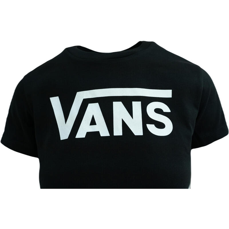 Camiseta de manga corta Vans Fying V Crew, Negro, Mujer