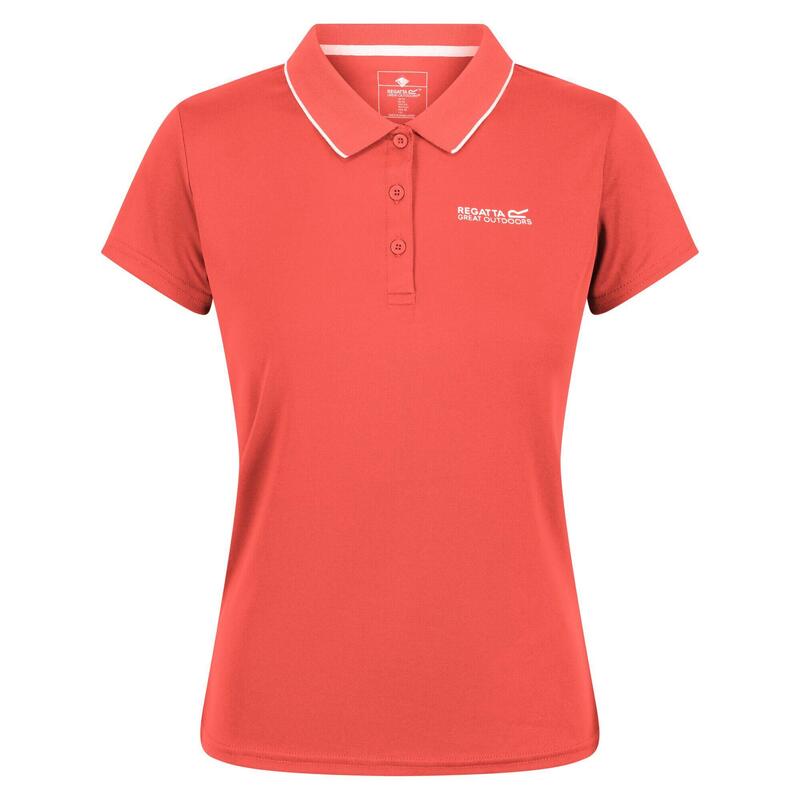 Maverik V wandel-T-shirt met korte mouwen voor dames - Oranje
