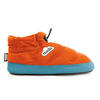 Chaussons unisex Nuvola de couleur orange avec semelle en caoutchouc