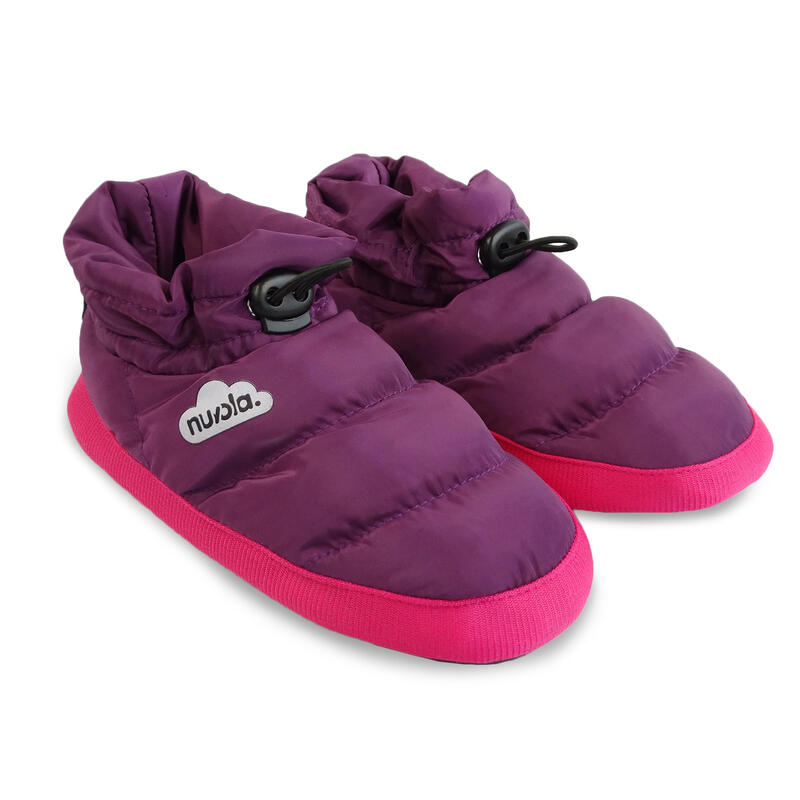 Nuvola unisex slippers in lila kleur met rubberen zool