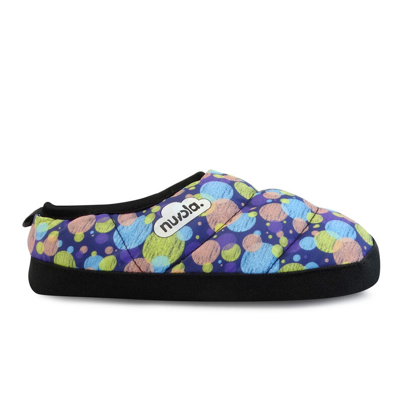 Nuvola unisex slippers in blauw met rubberen zool