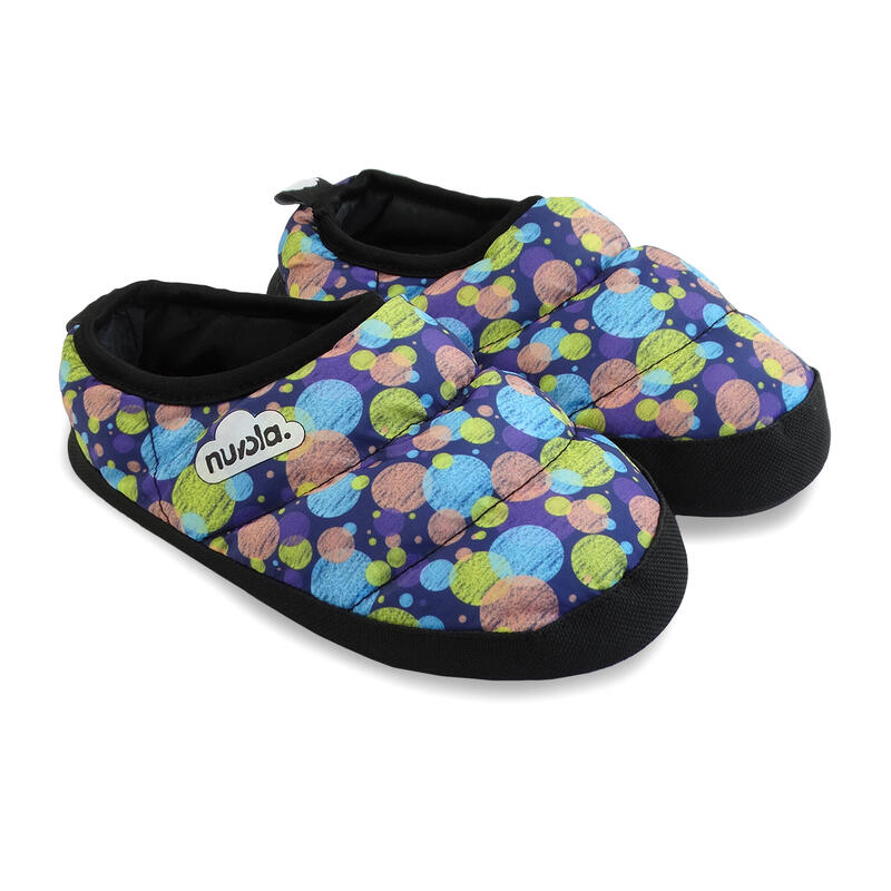 Nuvola unisex slippers in blauw met rubberen zool