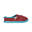 Pantofole unisex Nuvola in rosso con suola in gomma