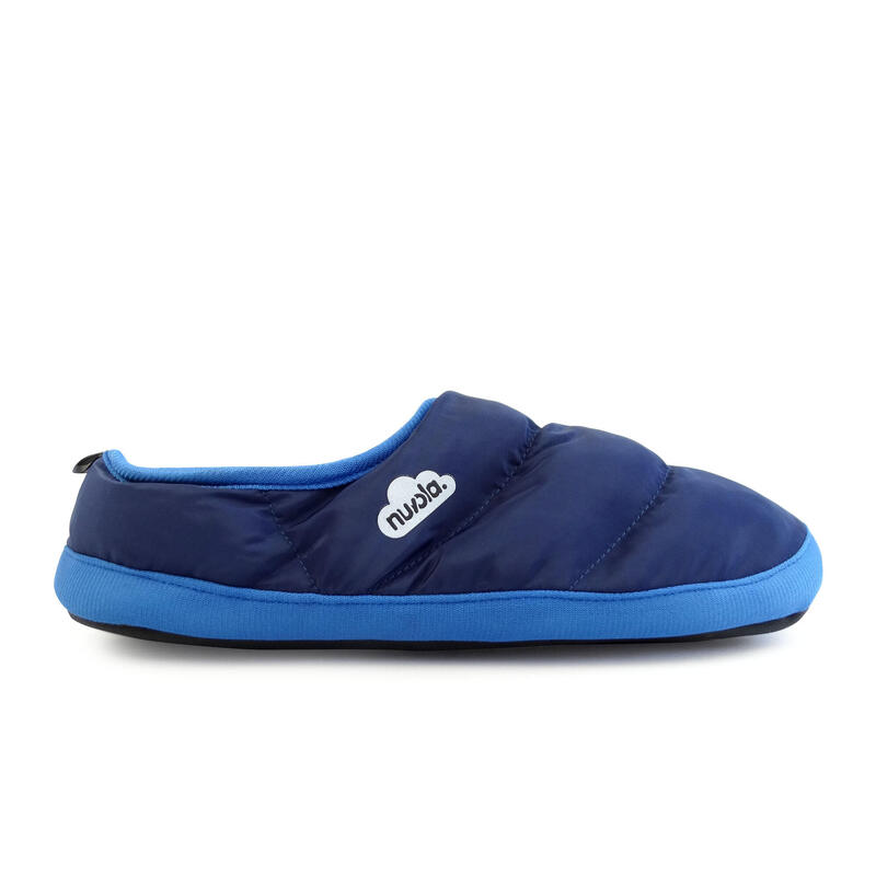 Nuvola unisex slippers in donkerblauw met rubberen zool