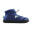 Chaussons unisex Nuvola de couleur bleu foncé avec semelle en caoutchouc