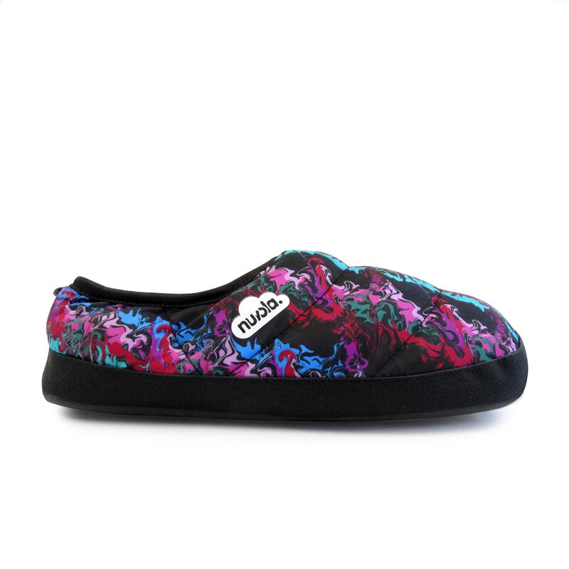 Nuvola unisex slippers in fuchsia kleur met rubberen zool