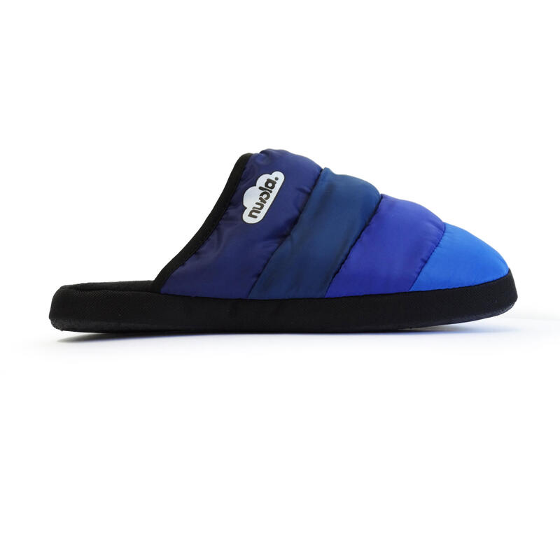 Pantofole Nuvola unisex in blu con suola in gomma