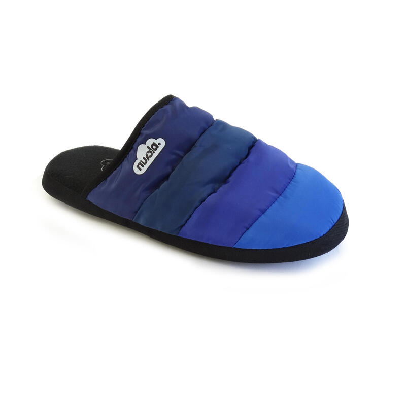 Nuvola unisex slippers in blauw met rubberen zool