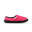 Chaussons unisex Nuvola de couleur fushia avec semelle en caoutchouc