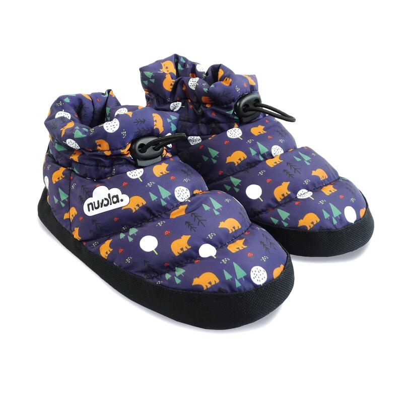 Nuvola unisex slippers in blauw met rubberen zool