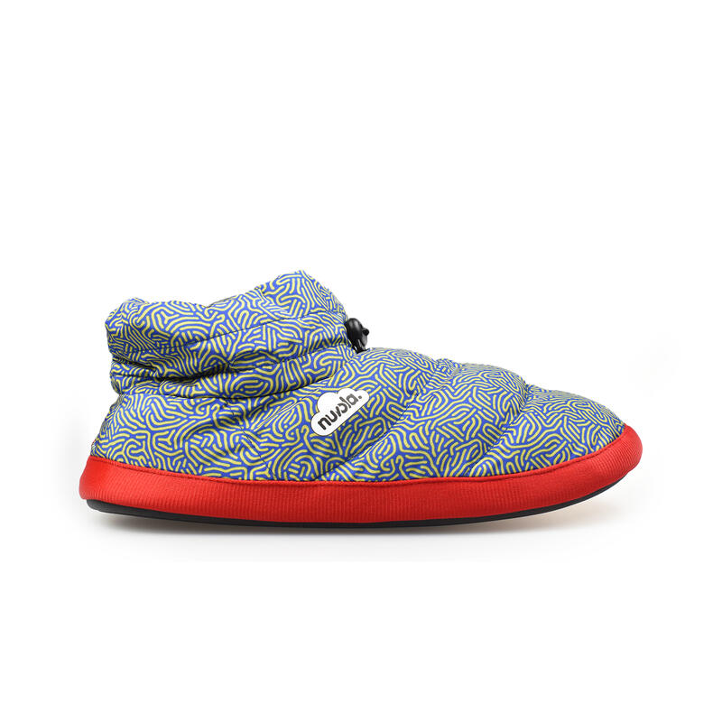 Nuvola unisex slippers in blauw met rubberen zool