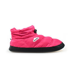 Chaussons unisex Nuvola de couleur fushia avec semelle en caoutchouc