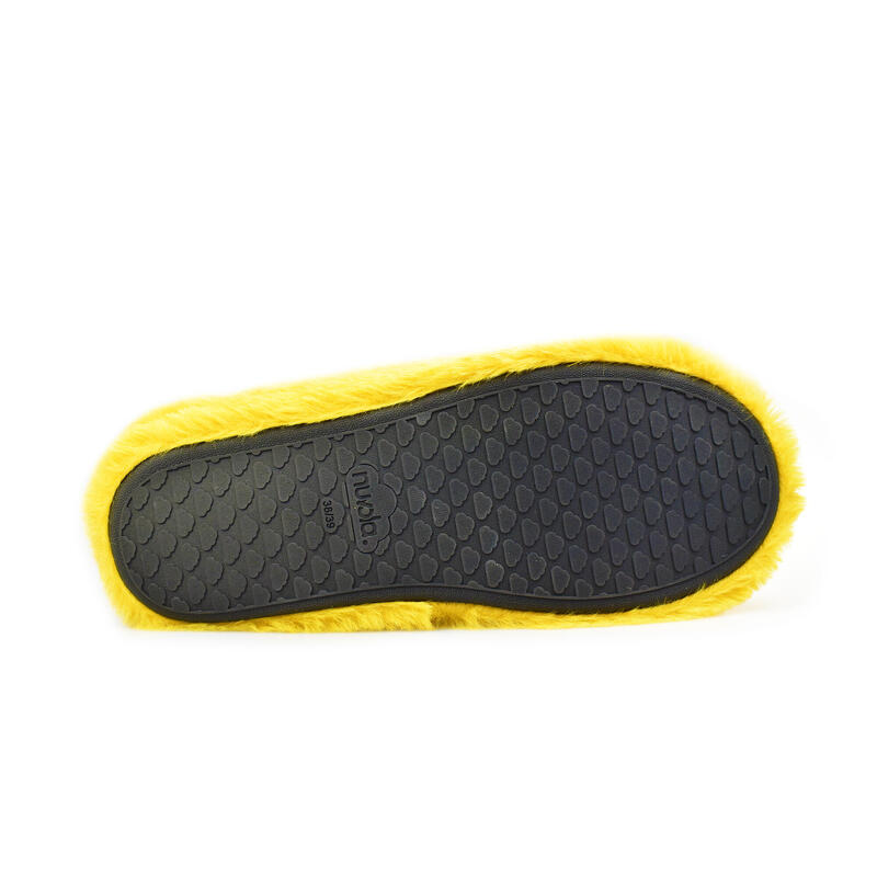 Zapatillas De Descanso Nuvola Mostaza Acolchadas suela goma