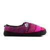 Chaussons unisex Nuvola de couleur fushia avec semelle en caoutchouc