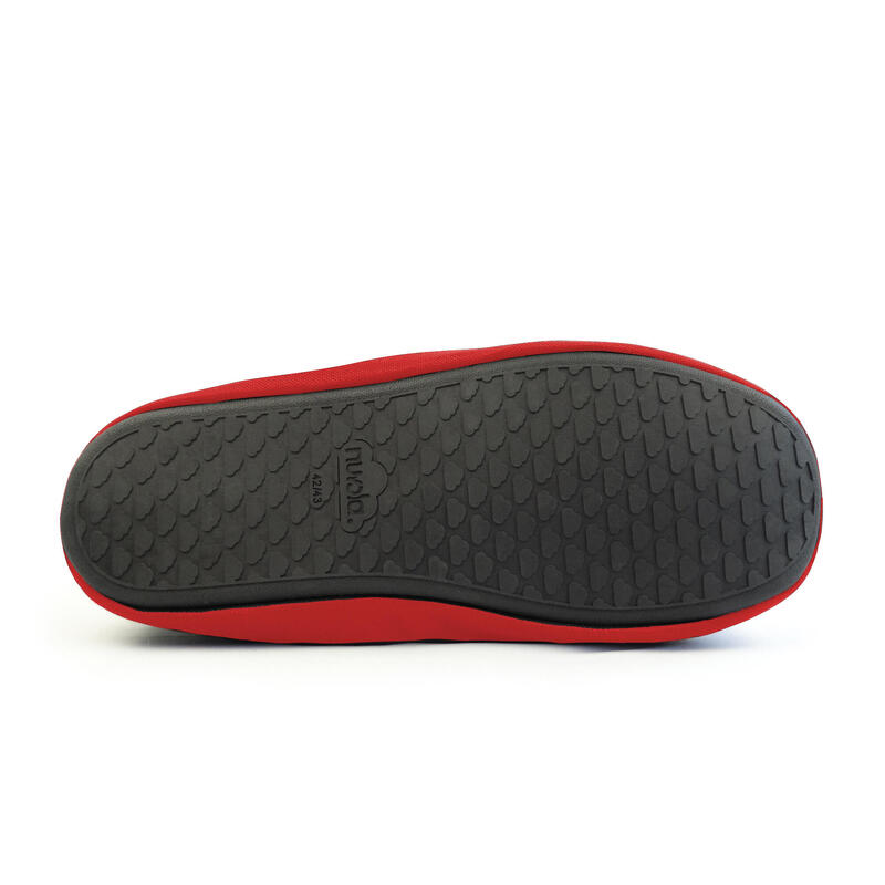 Nuvola unisex slippers in koraalkleur met rubberen zool