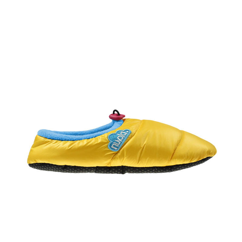 Pantofole unisex Nuvola in giallo con suola in tessuto