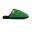 Chaussons unisex Nuvola de couleur vert saphir avec semelle en caoutchouc