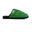 Nuvola pantofole lounge unisex in verde zaffiro con suola in gomma