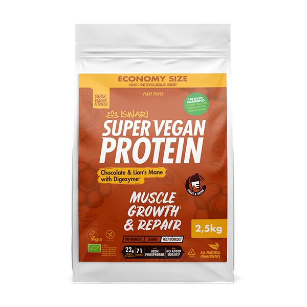 Super Vegan Protein Chocolat & Hydne hérisson avec Digezyme®