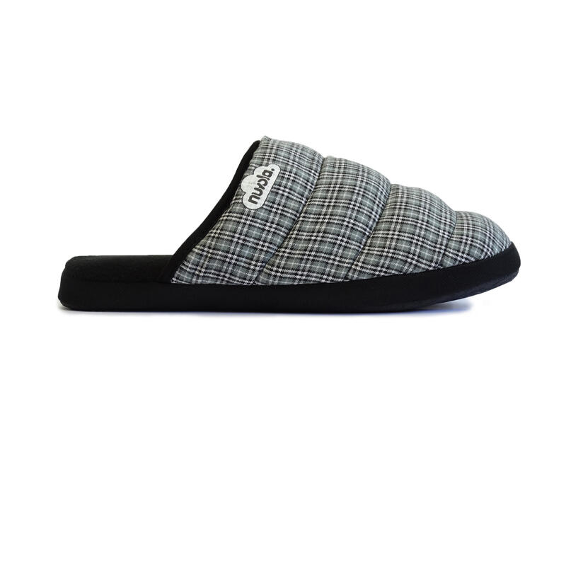 Nuvola pantofole unisex grigie con suola in gomma