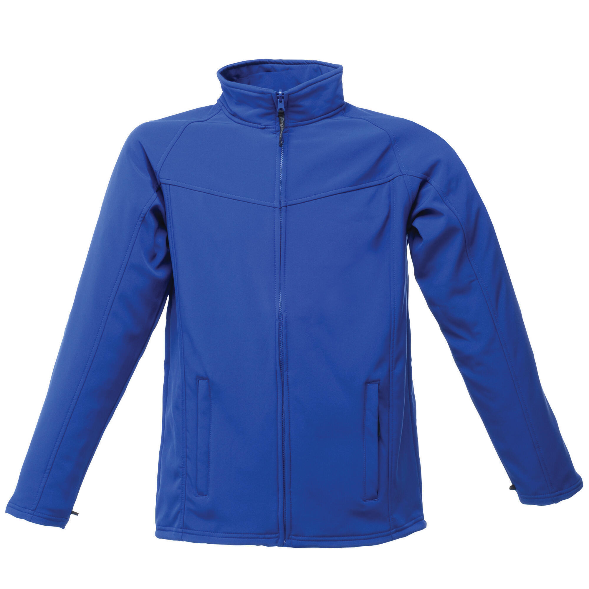 Mens Uproar Lightweight Wind Resistant Softshell Jacket (Royal Blue/Seal Grey) 1/4